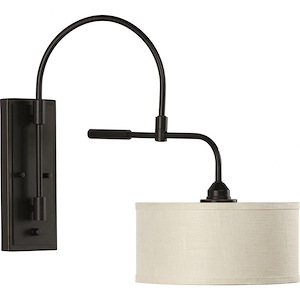 Kempsey - Wall Brackets Light - 1 Light - Cylinder Shade in Farmhouse style - 12 Inches wide by 19.75 Inches high - 881331