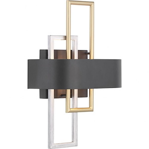 Adagio - Wall Sconces Light - 2 Light in Luxe and Modern style - 11 Inches wide by 15.5 Inches high