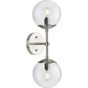 Atwell - 2 Light Wall Sconce In Mid-Century Modern Style-18 Inches Tall and 6.75 Inches Wide
