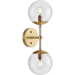 Atwell - 2 Light Wall Sconce In Mid-Century Modern Style-18 Inches Tall and 6.75 Inches Wide - 1284296