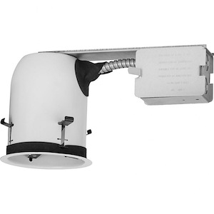 50W Air-Tight Non-IC Remodel Housing In Utilitarian Style-5.52 Inches Tall and 11.33 Inches Wide