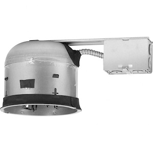 50W Air-Tight IC Remodel Shallow Housing In Utilitarian Style-5.6 Inches Tall and 12.9 Inches Wide