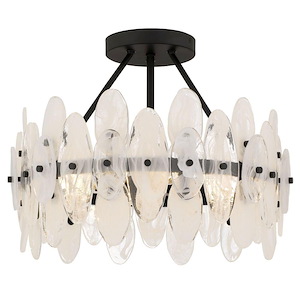 Abigail - 15W 4 LED Semi-Flush Mount-14 Inch Tall and 18 Inch Wide