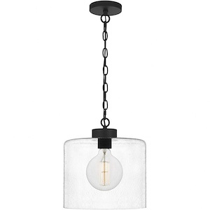 Abner - 1 Light Small Mini Pendant in Transitional style - 12 Inches wide by 13.25 Inches high