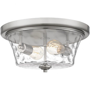 Acacia - 2 Light Flush Mount In Transitional Style-6.5 Inches Tall and 14 Inches Wide - 1095905