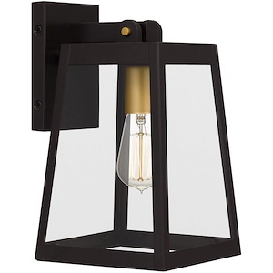 Amberly Grove - 1 Light Outdoor Wall Lantern In Traditional Style-12 Inches Tall and 7 Inches Wide