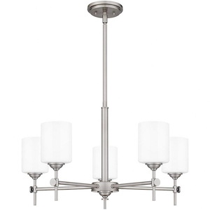 Aria - 5 Light Chandelier In Traditional Style-15 Inches Tall and 26 Inches Wide