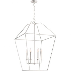Aviary Chandelier 6 Light Steel - 39.5 Inches high - 1211317