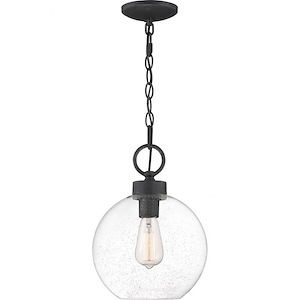 Barre - 1 Light Outdoor Hanging Lantern - 13.75 Inches high made with Coastal Armour - 1011371