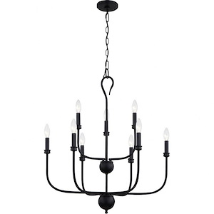 Blanche - 9 Light Chandelier in Transitional style - 27 Inches wide by 31.5 Inches high