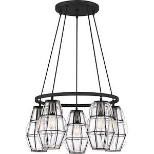 Blythe Chandelier 5 Light Steel - 12 Inches high - 1011293