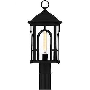Brampton - 1 Light Outdoor Post Lantern In Farmhouse Style-20.25 Inches Tall and 9.5 Inches Wide made with Coastal Armour