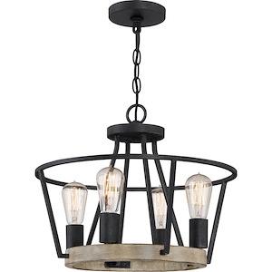 Brockton - Four Light Pendant - 15 Inches high - 977842