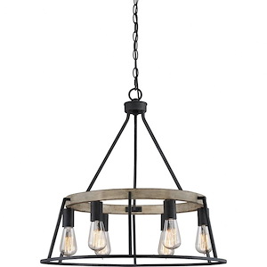 Brockton Chandelier 6 Light Steel - 688201