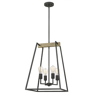 Brockton Chandelier 4 Light Steel - 857992