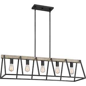 Brockton - 5 Light Steel Linear Chandelier - 688200