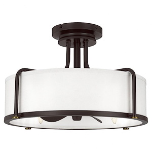 Calvary - 24W 4 LED Fandelier in Transitional style - 22.25 Inches wide by 14 Inches high