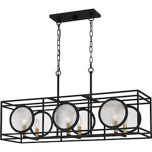 Chalamont - 6 Light Island In Contemporary Style-18.25 Inches Tall and 36 Inches Wide - 1118851