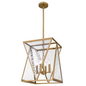 Clovis - 15W 4 LED Pendant-18.75 Inch Tall and 14 Inch Wide