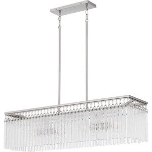 Camilla - 4 Light Linear Chandelier In Glam Style-10.25 Inches Tall and 38 Inches Wide