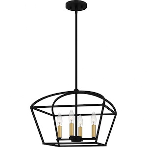 Concho Bay - 4 Light Pendant In Transitional Style-13 Inches Tall and 16 Inches Wide - 1118861