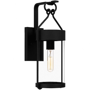 Corbin - 1 Light Outdoor Wall Lantern In Modern Style-17.5 Inches Tall and 7 Inches Wide made with Coastal Armour