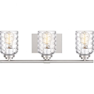Cristal 3 Light Transitional Bath Vanity Approved for Damp Locations