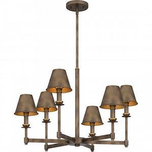 Cross - 6 Light Chandelier In Traditional Style-17 Inches Tall and 26 Inches Wide