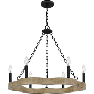 Croix - 6 Light Chandelier In Farmhouse Style-24.25 Inches Tall and 27 Inches Wide