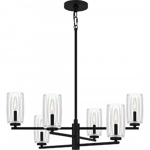 Cunningham - 6 Light Chandelier-10.75 Inches Tall and 26.75 Inches Wide