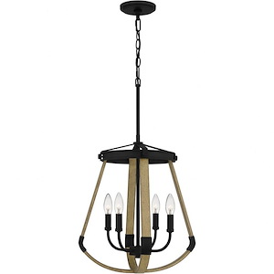 Demura - 4 Light Pendant In Farmhouse Style-27.25 Inches Tall and 16.25 Inches Wide