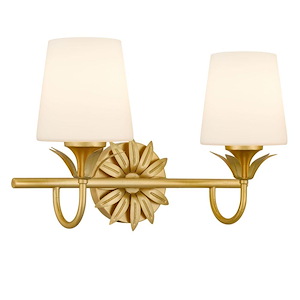 Dorothea - 2 Light Bath Vanity-10.25 Inch Tall and 15.5 Inch Wide