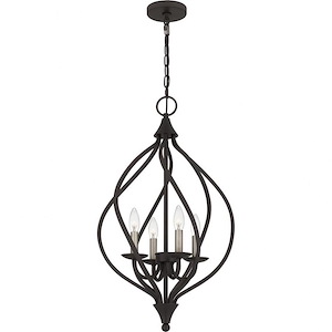 Dupont - 4 Light Pendant In Transitional Style-28 Inches Tall and 16.25 Inches Wide