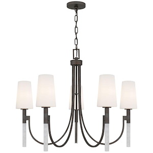 Eloura - 15W 5 LED Chandelier-26 Inch Tall and 32 Inch Wide - 1393943