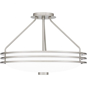 Emile - 4 Light Semi-Flush Mount In Modern Style-14.25 Inches Tall and 20.25 Inches Wide - 1095975