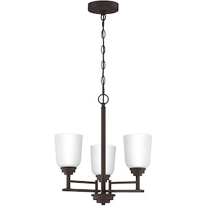 Foley Chandelier 3 Light Steel - 18.5 Inches high - 897943