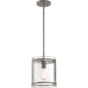 Fortress - 1 Light Mini Pendant - 10 Inches high - 688164