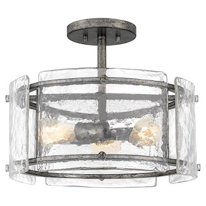 Fortress - 3 Light Semi-Flush Mount - 1025704