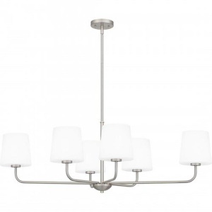 Gallagher - 6 Light Linear Chandelier-14 Inches Tall and 42 Inches Wide