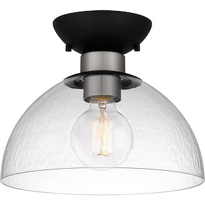 Halsey - 1 Light Flush Mount In Modern Style-8 Inches Tall and 10 Inches Wide