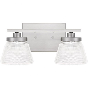 Hunley - 2 Light Medium Bath Vanity in Transitional style - 13.5 Inches wide by 6 Inches high