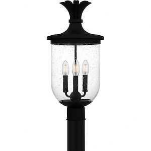 Havana - 3 Light Outdoor Post Lantern In Coastal Style-20.75 Inches Tall and 10 Inches Wide