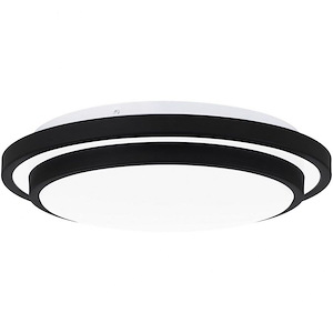 Irving - 19W LED Flush Mount In Contemporary Style-3.25 Inches Tall and 14 Inches Wide