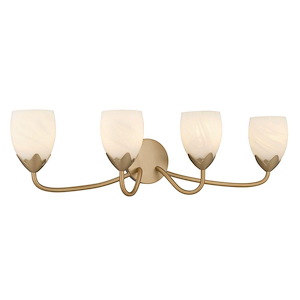 Jacobs - 4 Light Bath Vanity-9 Inch Tall and 32 Inch Wide - 1393972