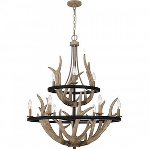 Journey - 9 Light Chandelier-39 Inches Tall and 32 Inches Wide