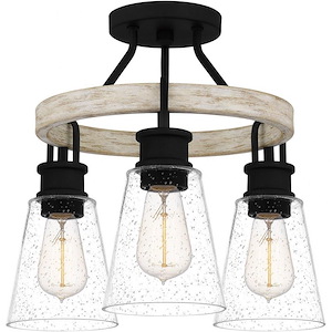 Kingsbridge - 3 Light Semi-Flush Mount In Farmhouse Style-13.5 Inches Tall and 16 Inches Wide - 1095991
