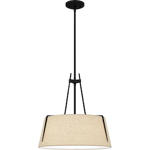 Leona - 3 Light Pendant In Transitional Style-19 Inches Tall and 18 Inches Wide