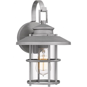 Lombard - 1 Light Outdoor Wall Lantern In Transitional Style-12.75 Inches Tall and 8 Inches Wide made with Coastal Armour