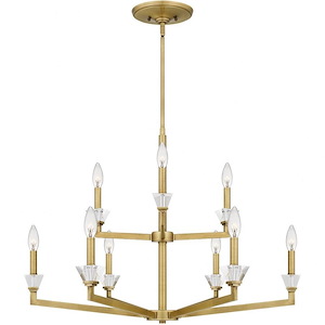 Lottie - 9 Light Chandelier In Traditional Style-24.25 Inches Tall and 34 Inches Wide - 1096000