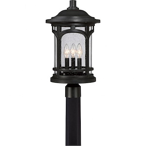 Marblehead - 3 Light Outdoor Post Lantern made with Coastal Armour - 438577